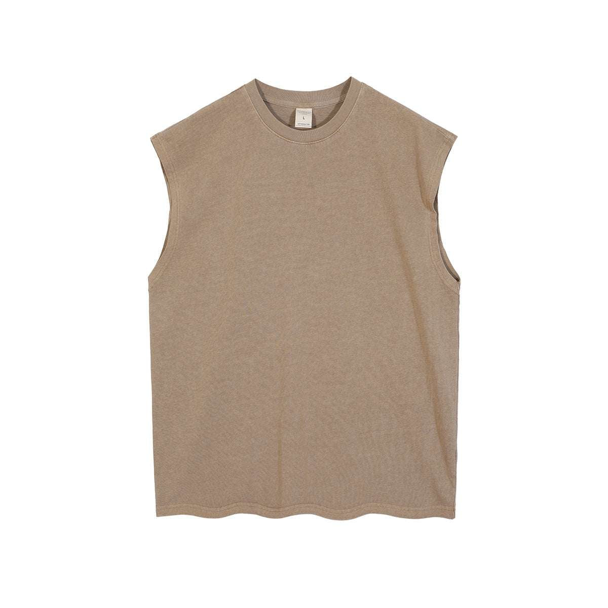 European And American High Street Solid Color Stitching Men's Vest