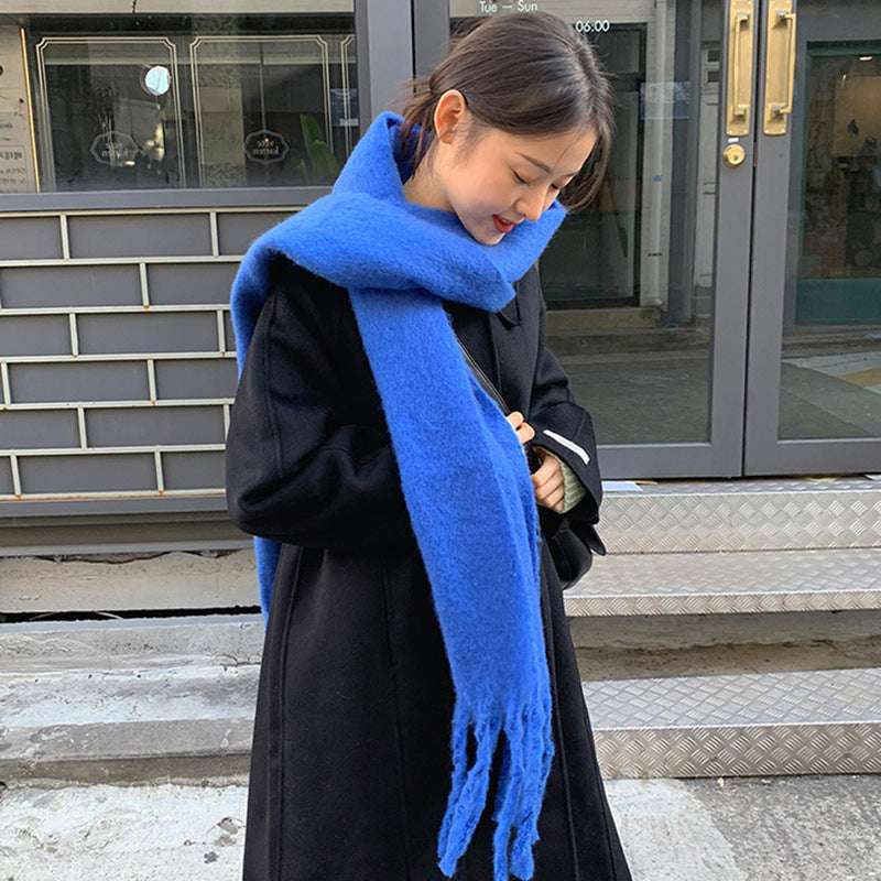Soft And Warm Tassel Rectangular Scarf Shawl