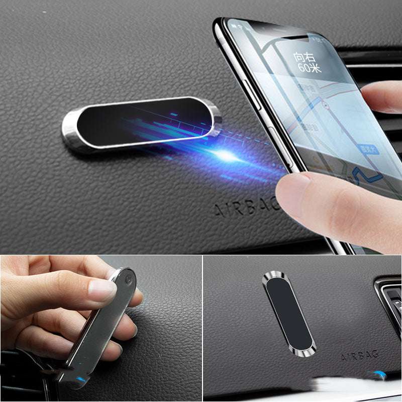 Small Instrument Panel Navigation Long Strip Magnetic Car Mobile Phone Holder