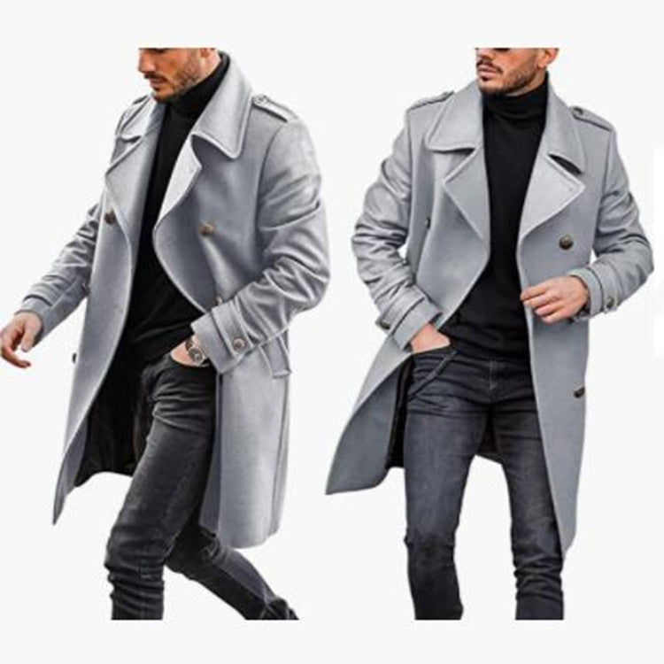 Woolen Men's Coat Autumn And Winter New Product Warm Padded Jacket - globaltradeleader