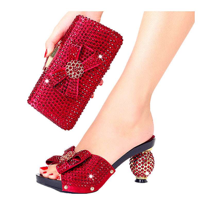 Rhinestone Shoes Plus Size Wedding The Dinner Party Wear - globaltradeleader