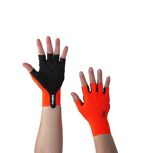 Cycling Breathable Solid Color Gloves Sports Non-slip Anti-impact Half-finger Cot
