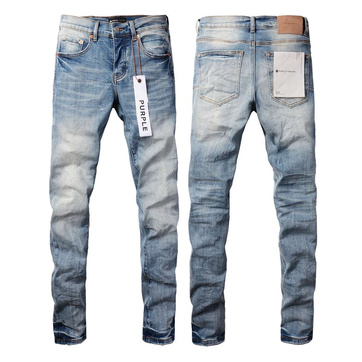 Men's American High Street Blue Patch Jeans - globaltradeleader