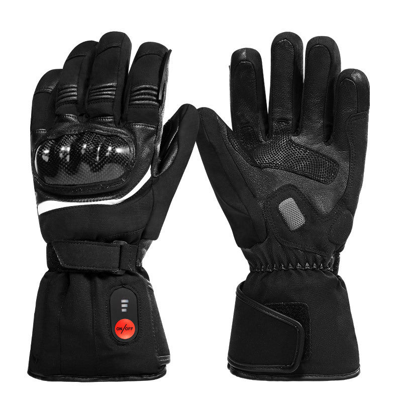 Autumn And Winter Warm Motorcycle Riding Gloves Lithium Battery Heating - globaltradeleader