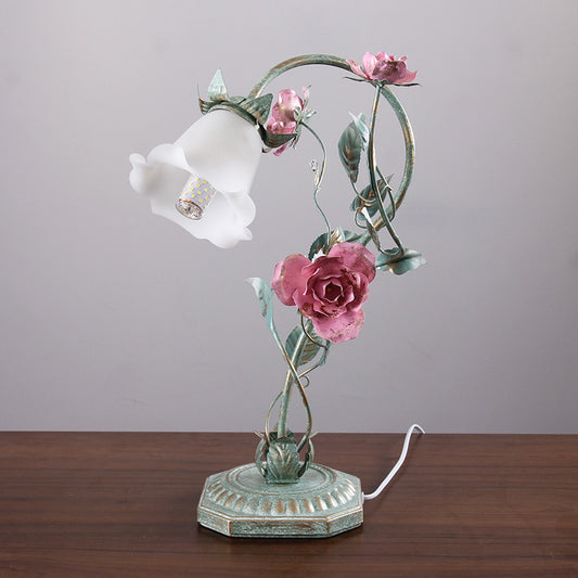 Pastoral Flowers And Plants Bedroom Bedside Lamp - globaltradeleader
