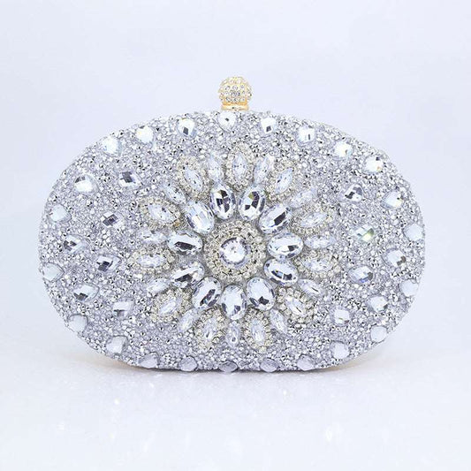 New Sunflower Diamond Evening Bag Women's Cheongsam Formal Dress Evening Handbag