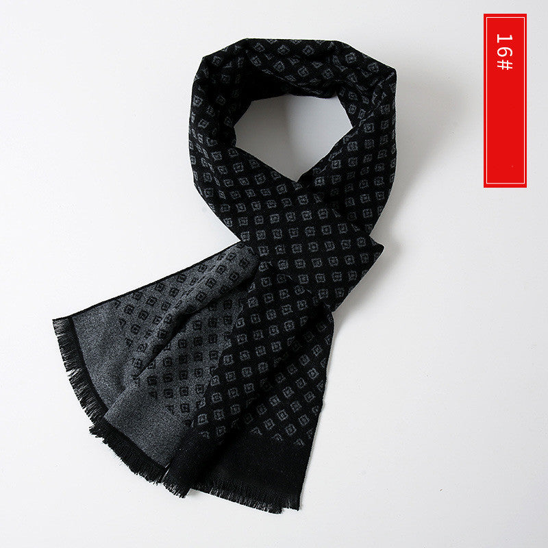 Men's Extended Cashmere All-match Warm Scarf