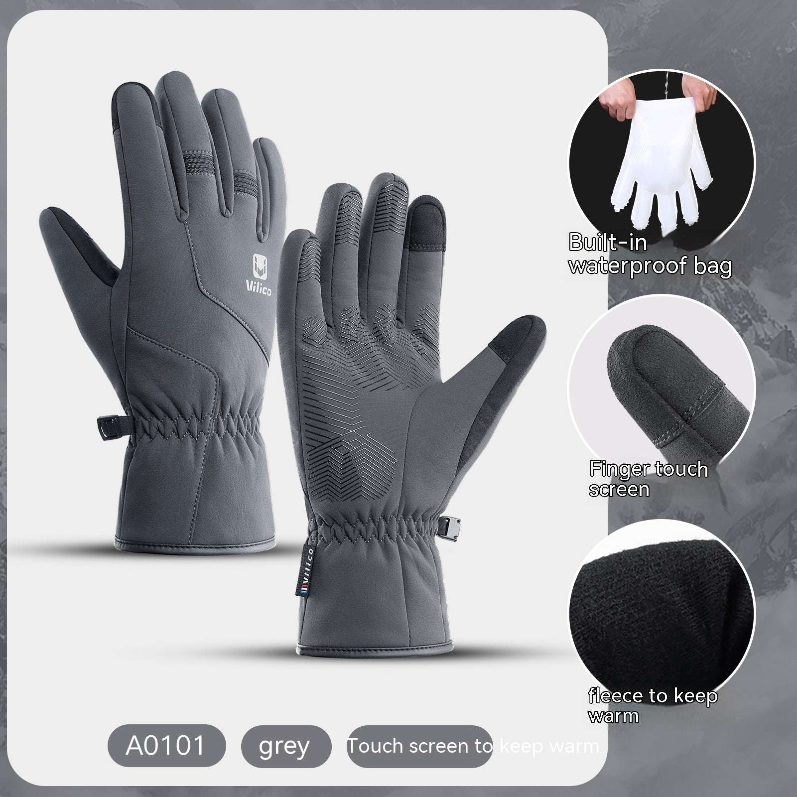 Outdoor Winter Warm Gloves Waterproof Windproof Touch Screen - globaltradeleader
