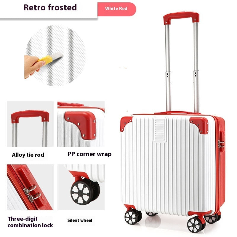 18-inch Trolley Case Printed Pattern Luggage Small Children Suitcase Boarding Bag Suitcase - globaltradeleader