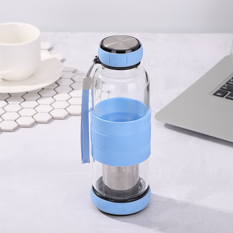 Creative Tea Separation Single Double Glass Cup