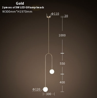 Minimalist Creative Glass Ball Candle Chandelier - globaltradeleader