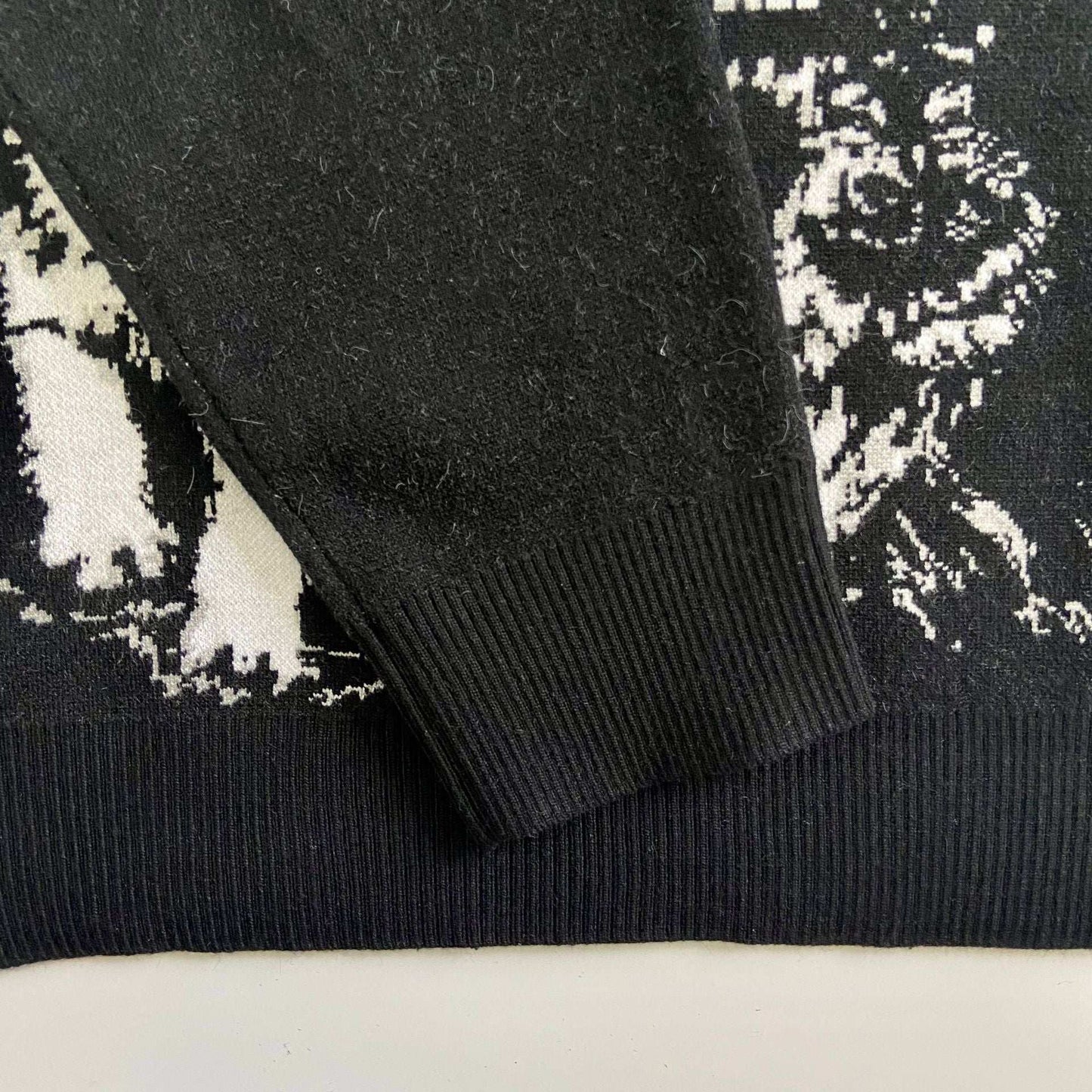 Wolf Head Men's Loose New Knitted Sweater