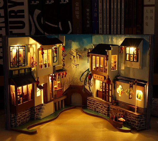 Pop-up Book Stand Hand-made House Assembly