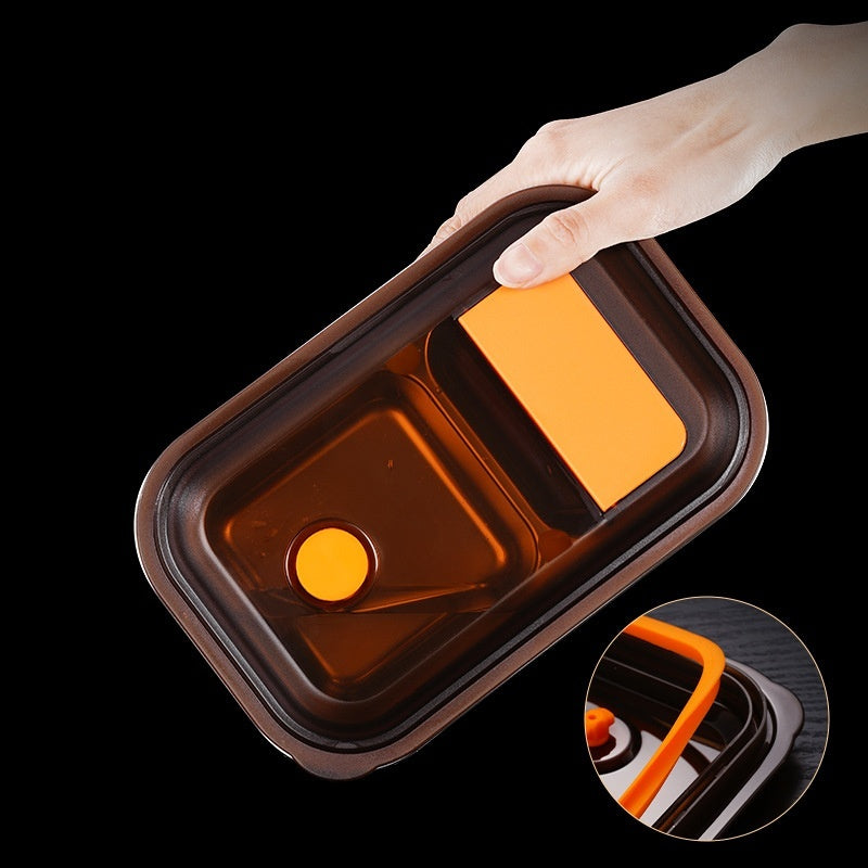 304 Stainless Steel Lunch Box Student Large Capacity Double Deck Compartment Bento Box - globaltradeleader