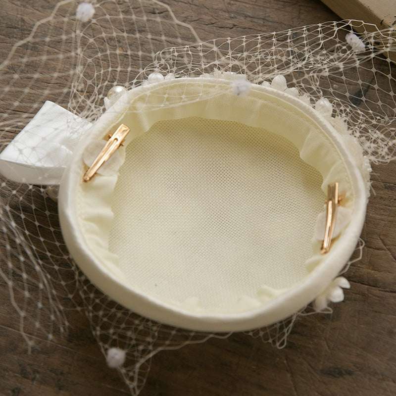 French British Socialite Pearl Hat Elegant Cheongsam Dinner