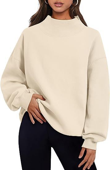Pullover Sweatshirt Solid Color Loose Tops Round Neck Hoodie Women Thick Clothing - globaltradeleader