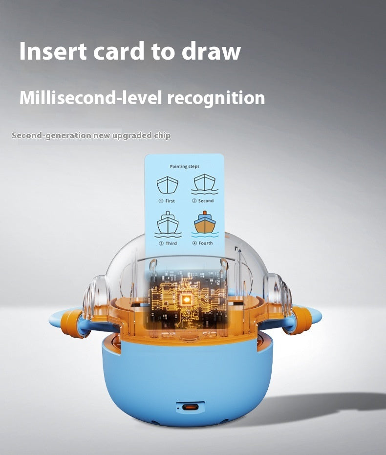 New Children's Educational Toys Automatic Painting Early Education Robot - globaltradeleader