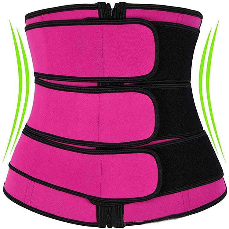 Tummy Sweat Shapewear Bodysuits Women Waist Trainer Slimming 2-3 Belts Workout Shaper Corset - globaltradeleader