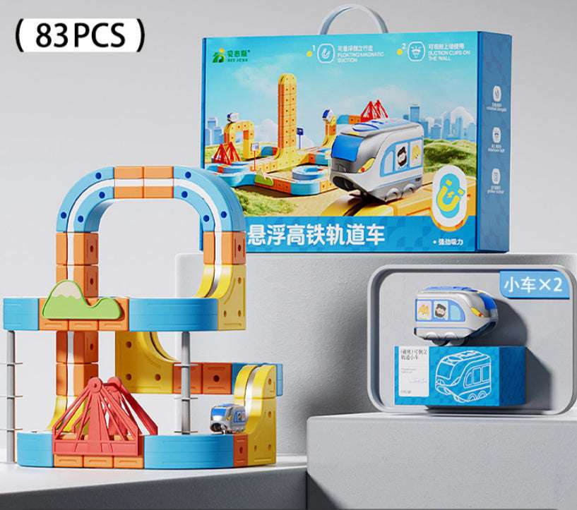Children's Educational Electric Magnetic High-speed Rail Track Assembling Toys