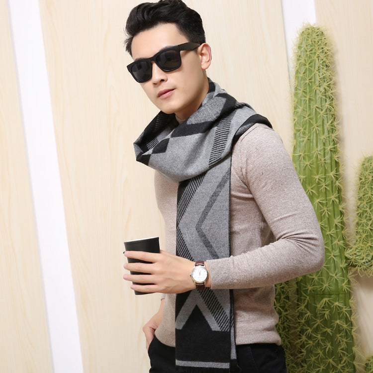 Men's Winter Leisure Warm Thickened Scarf