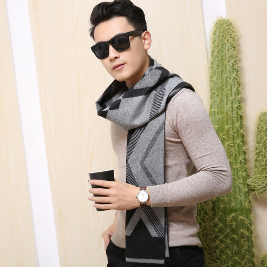 Men's Winter Leisure Warm Thickened Scarf