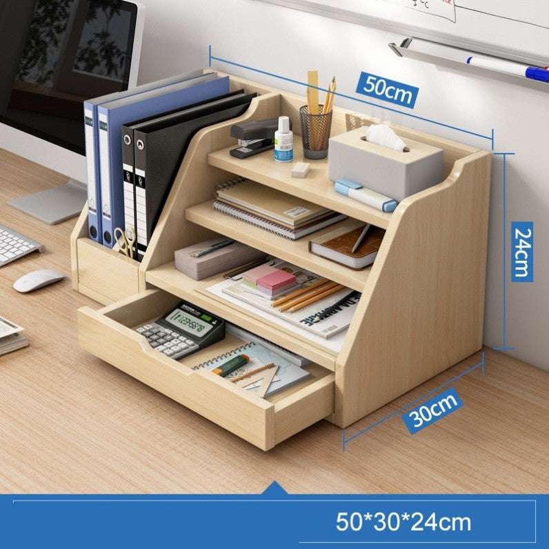 Bookshelf Desktop Office Folder Storage Rack - globaltradeleader