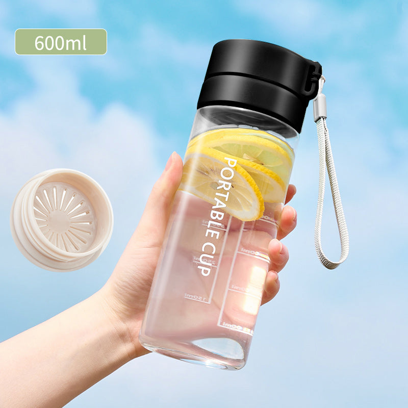 Temperature Resistance Simple Anti Fall With Scale Transparent Plastic Cup