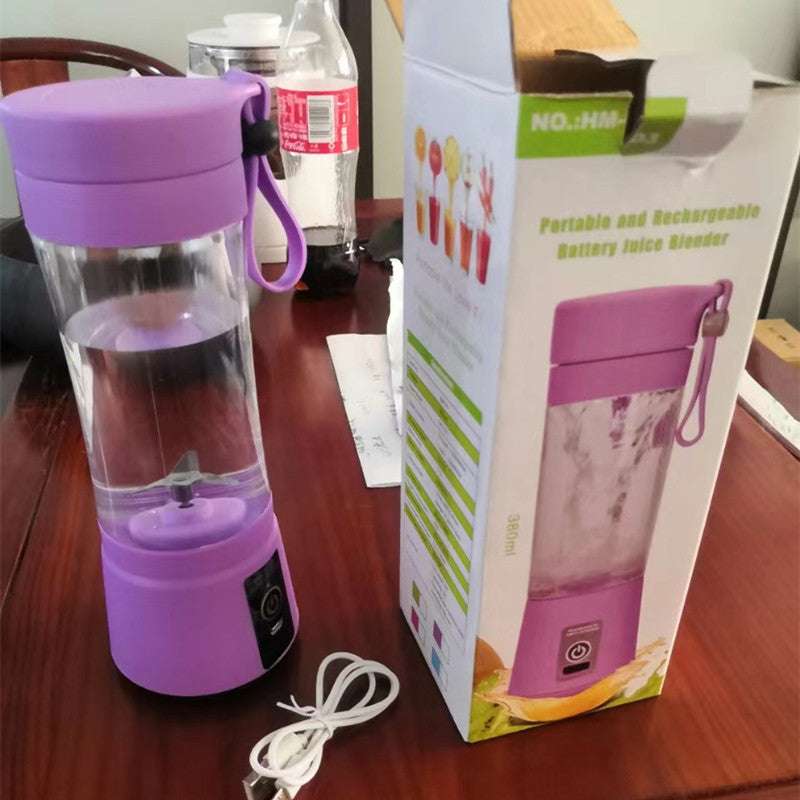 Portable Blender With USB Rechargeable Mini Kitchen Fruit Juice Mixer Home Simple Portable Electric Mini Juicer - globaltradeleader
