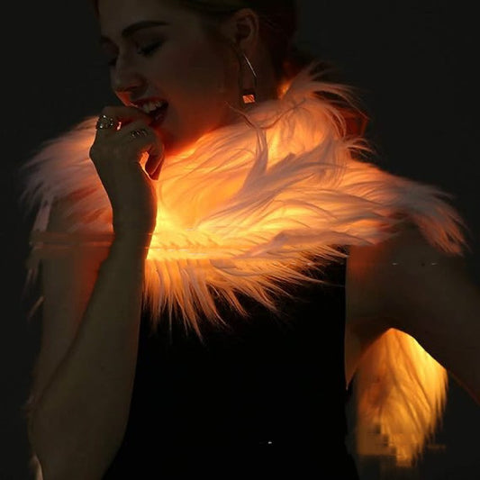 Fur Scarf LED Luminous Men And Women