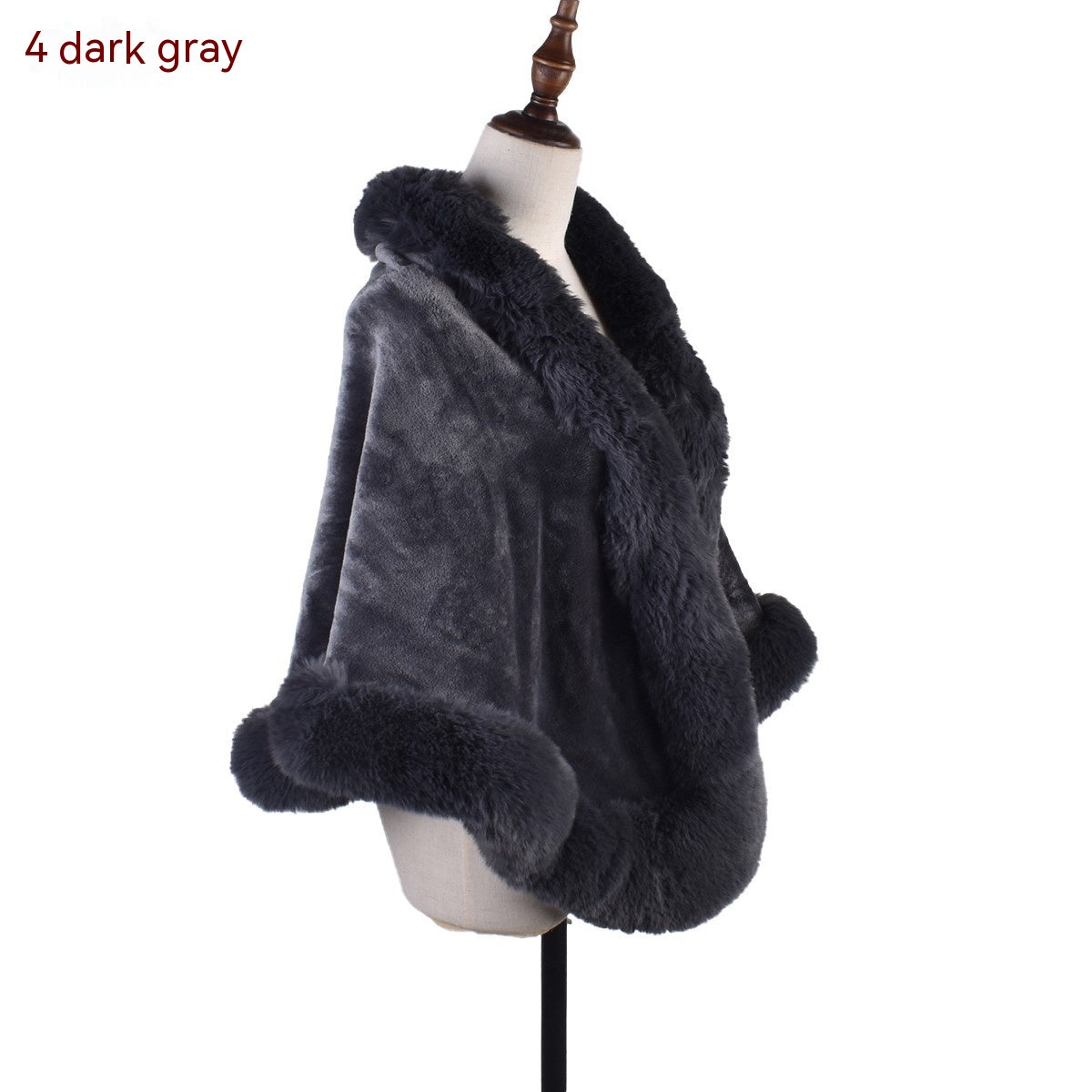 Women's Fur Collar Fur Shawl Warm