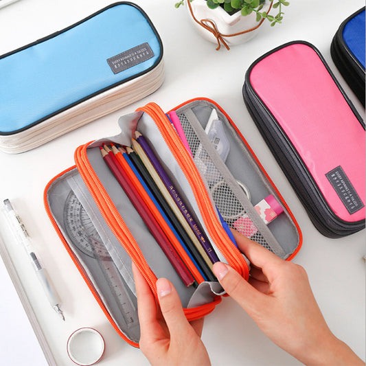 Multifunctional Pencil Box With Three Layers And Large Capacity