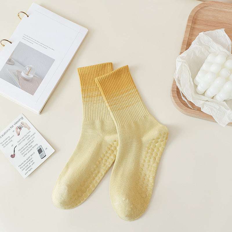 Gradient Yoga Socks Children's Professional Non-slip Autumn And Winter - globaltradeleader
