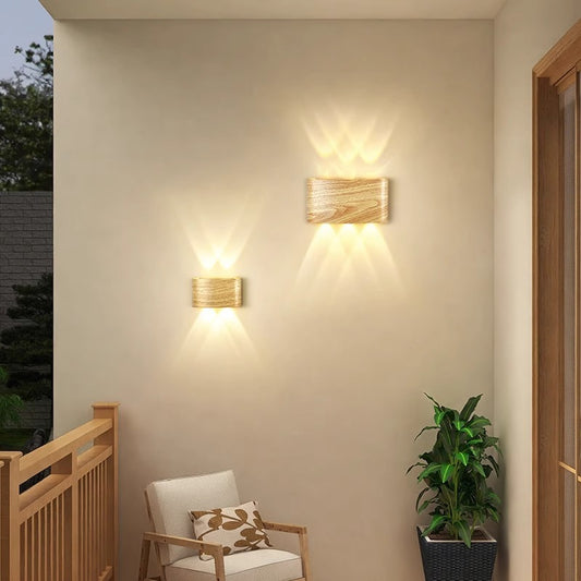 Bedside Lamp Personality Solid Wood Wall Lamp - globaltradeleader