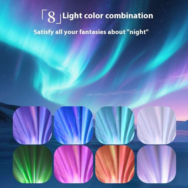 Atmosphere Shell Bedroom Aurora Dream High Sense Colorful Projection Lamp - globaltradeleader
