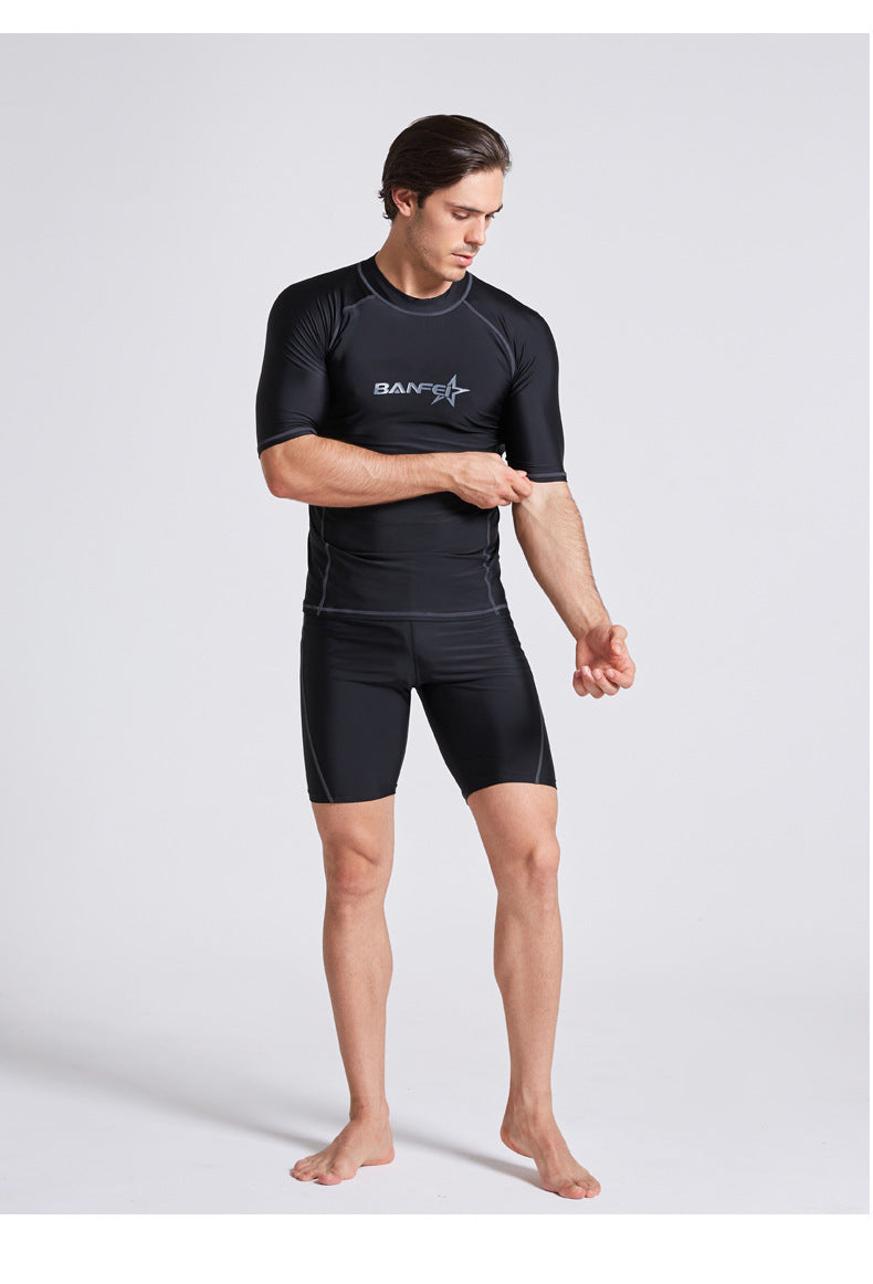 Quick-drying Half Sleeve Suit Swimsuit Snorkeling Surfing Wetsuit Suit - globaltradeleader