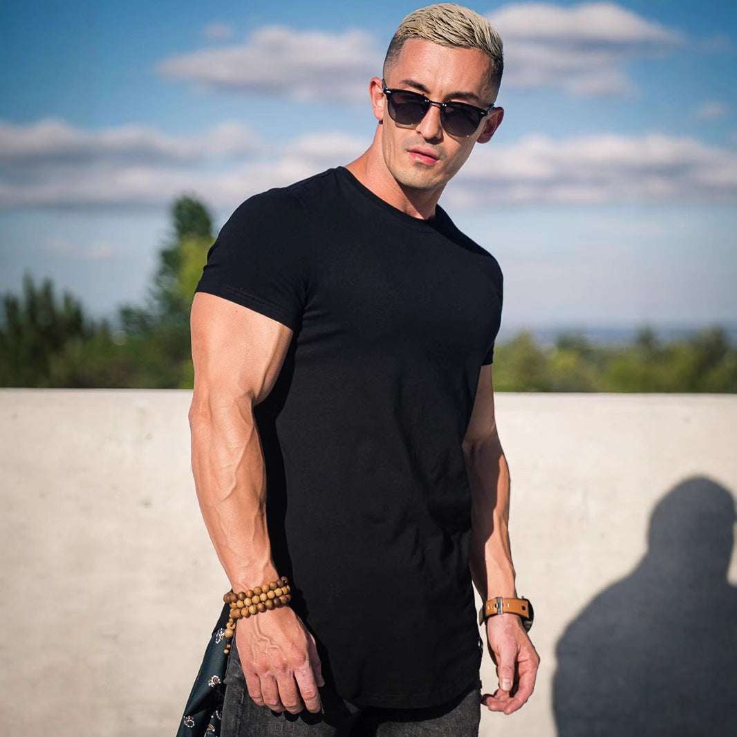 Men's Casual Short-sleeved Sports Fitness T-shirt - globaltradeleader