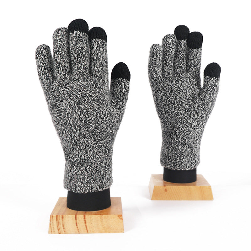 Men's Velvet Thickened Cold And Warm Cycling Gloves