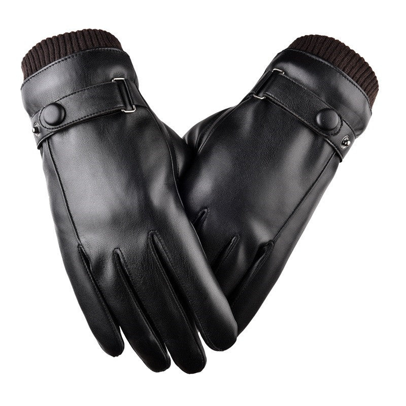 Autumn And Winter Warm Touch Screen Fleece-lined Thick Waterproof Gloves - globaltradeleader