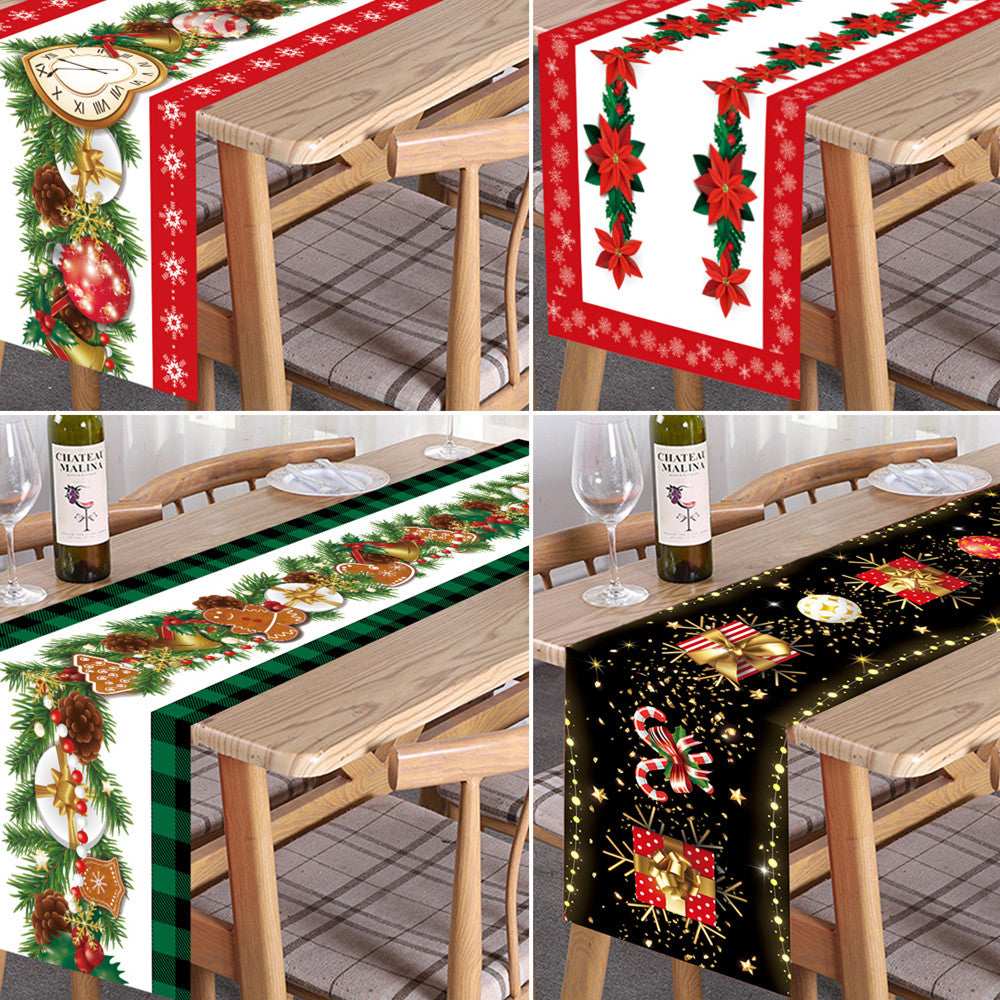 Christmas Cloth Party Atmosphere Venue Table Runner