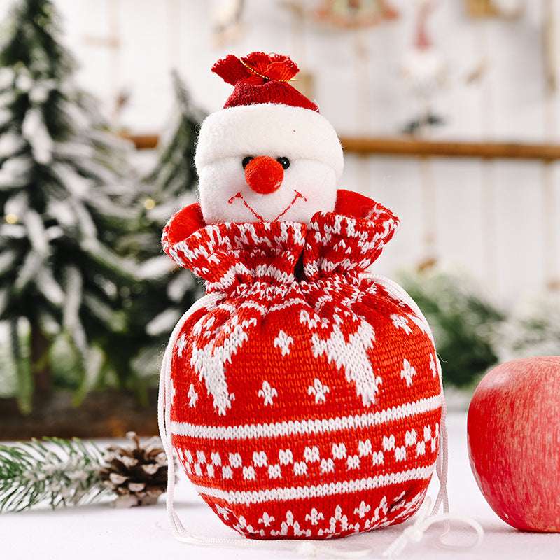 Creative New Knitted Three-dimensional Christmas Bag