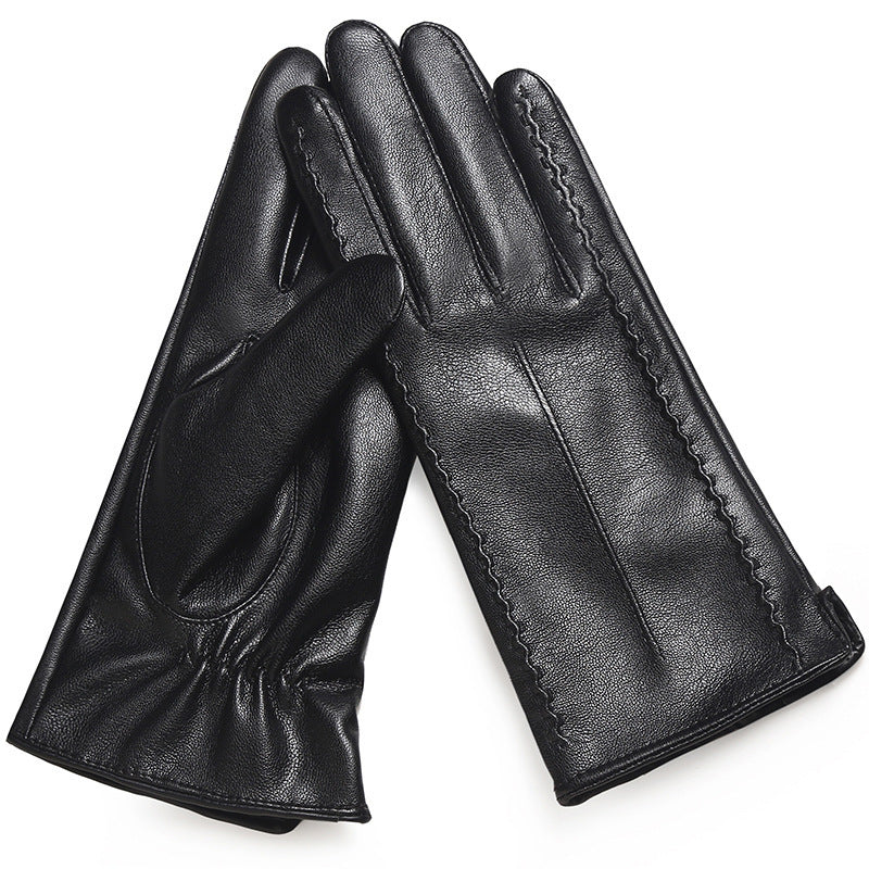 Women's Autumn And Winter Fleece-lined Warm Gloves - globaltradeleader