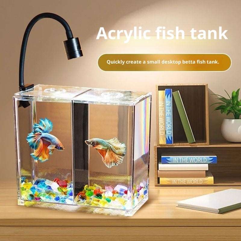 Thickened Fish Tank Building Blocks  Small Acrylic Tabletop For Landscaping - globaltradeleader