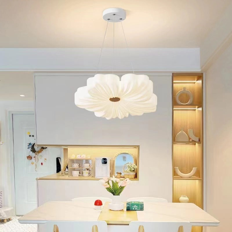 Flower Living Room Ceiling Lamp Cream Wind Petals - globaltradeleader