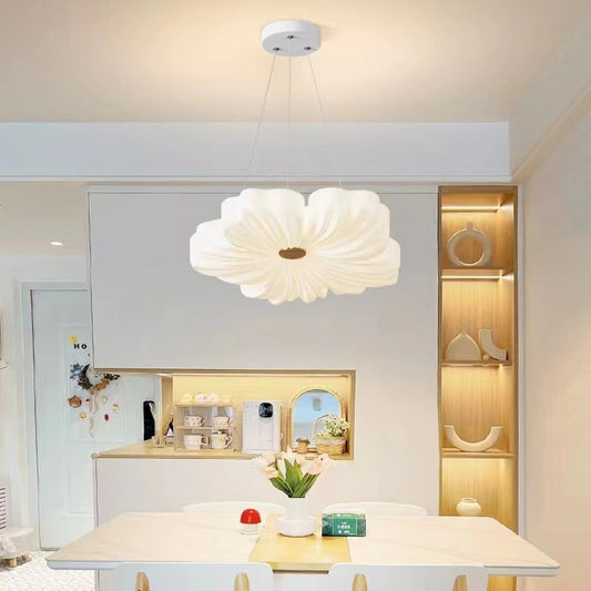 Flower Living Room Ceiling Lamp Cream Wind Petals - globaltradeleader
