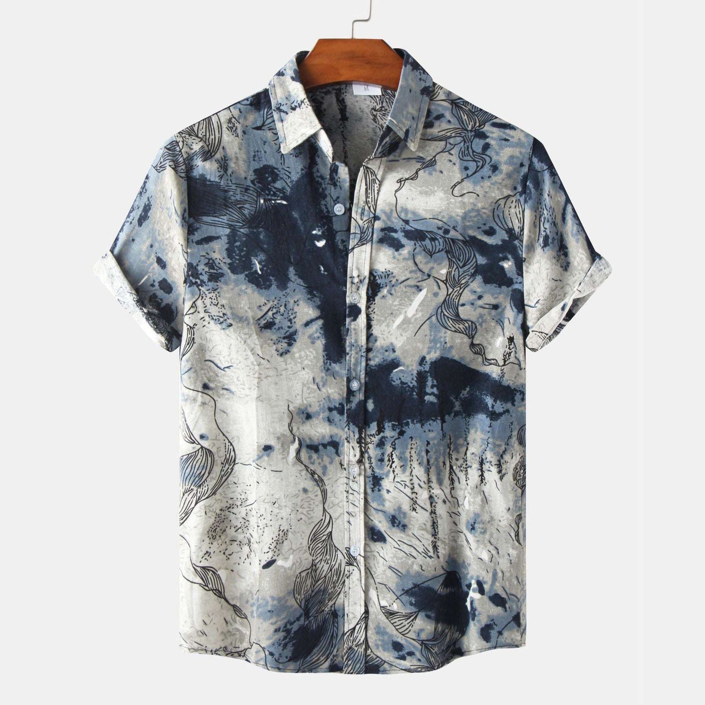 Men's Fashion Casual Printed Casual Shirt - globaltradeleader