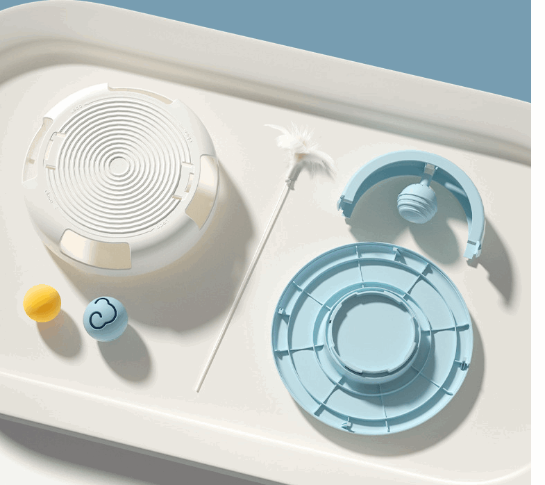 Play With Cat Bat Ping-pong Feather