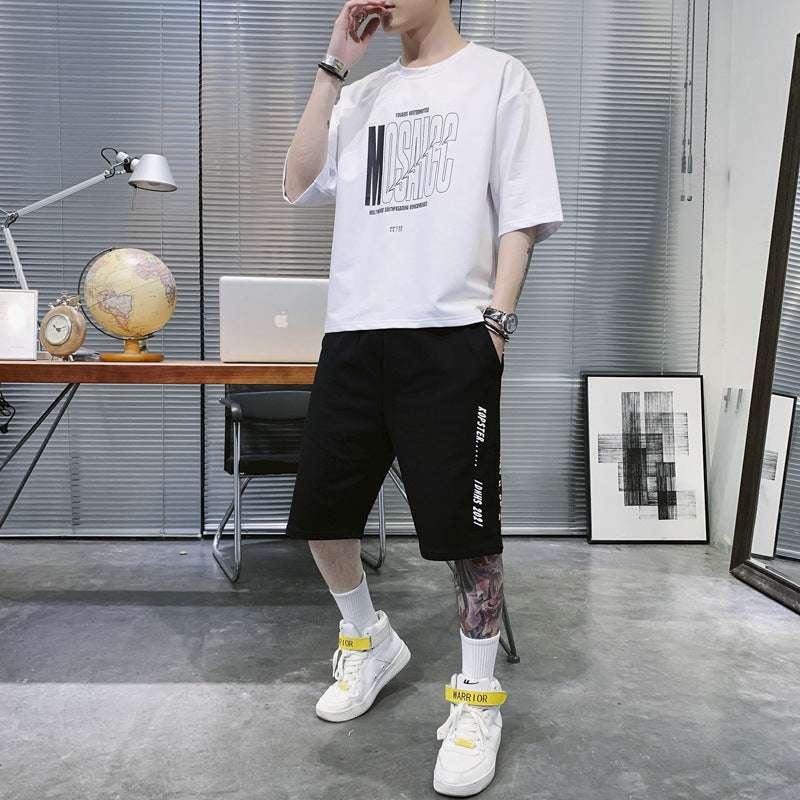 Summer Sportswear Men's T-shirt Suit