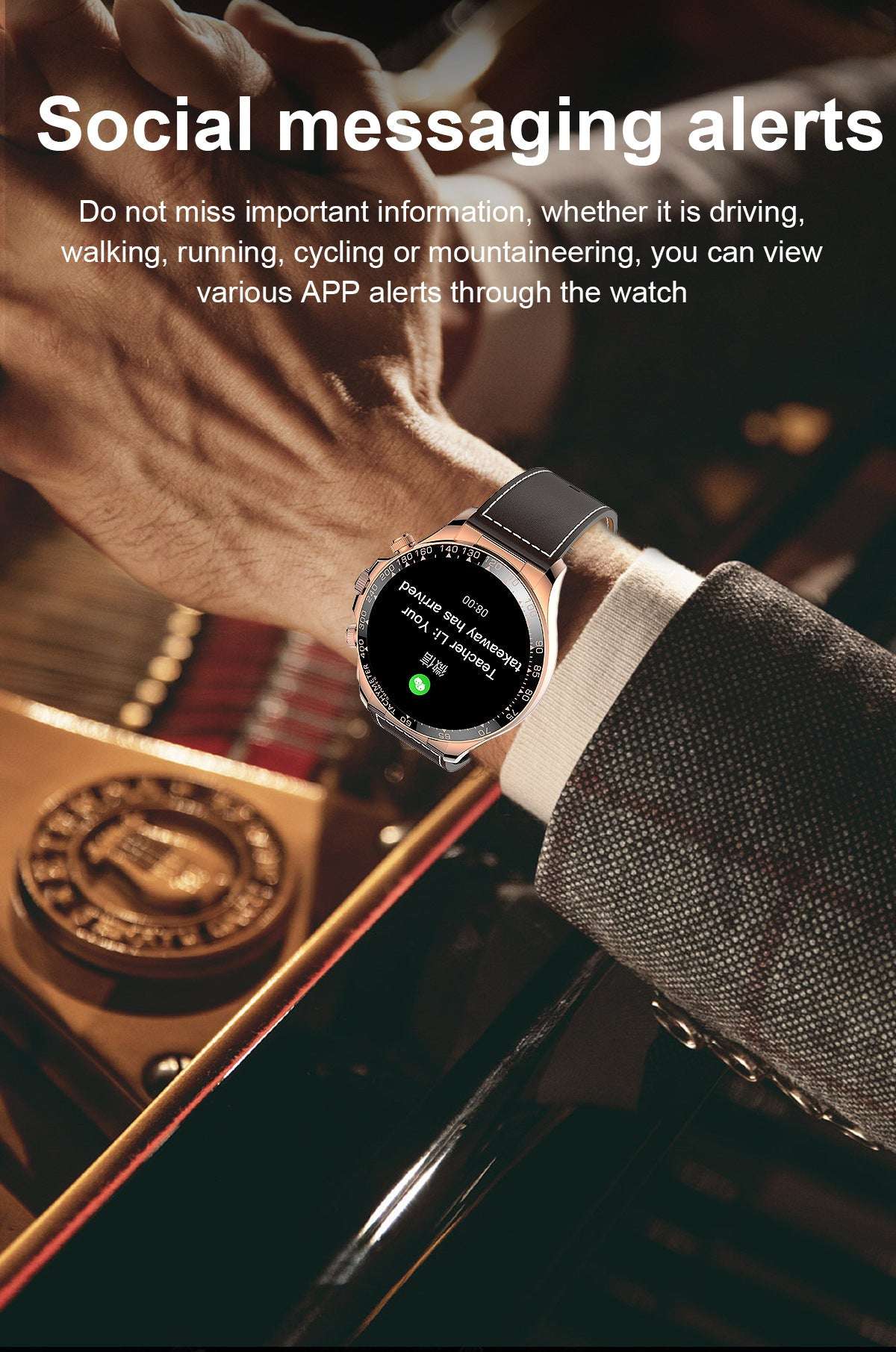 Round Screen Smart Watch EX108 Bluetooth Calling - globaltradeleader