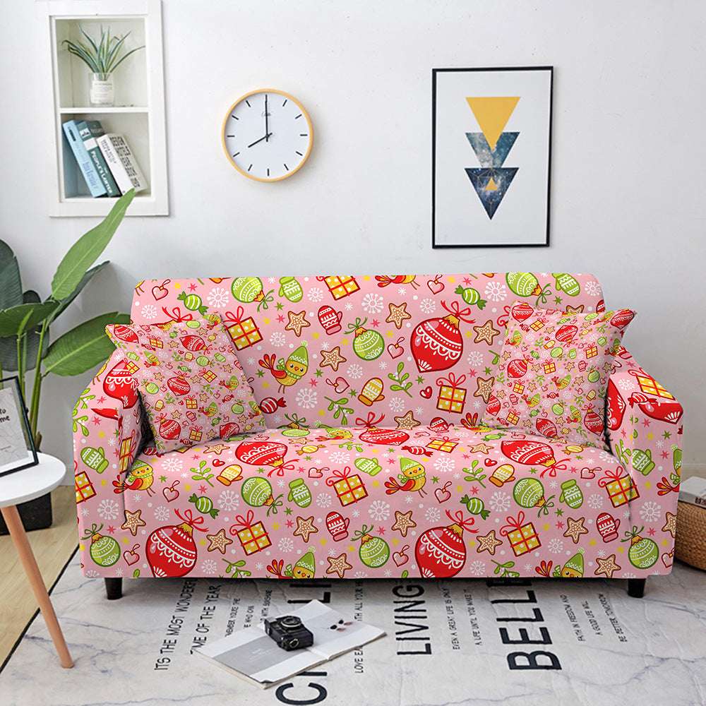 Christmas Print Sofa Cover All Inclusive