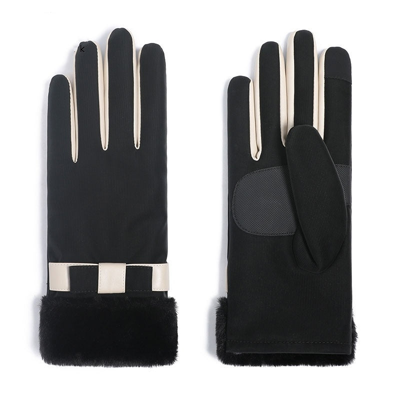 Winter Fleece-lined Thickened Touch Screen Gloves - globaltradeleader